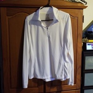 White workout shirt